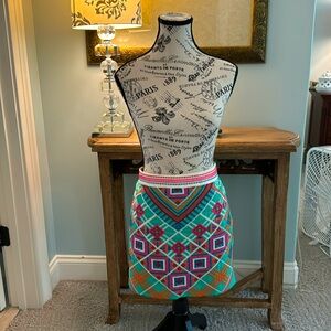 Ligali geometric print mini skirt